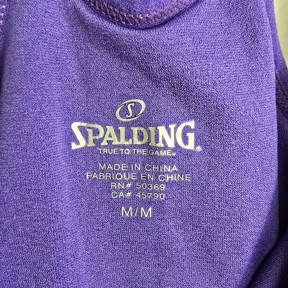 Purple Spalding Athletic Tank Top - Picture 3 of 3